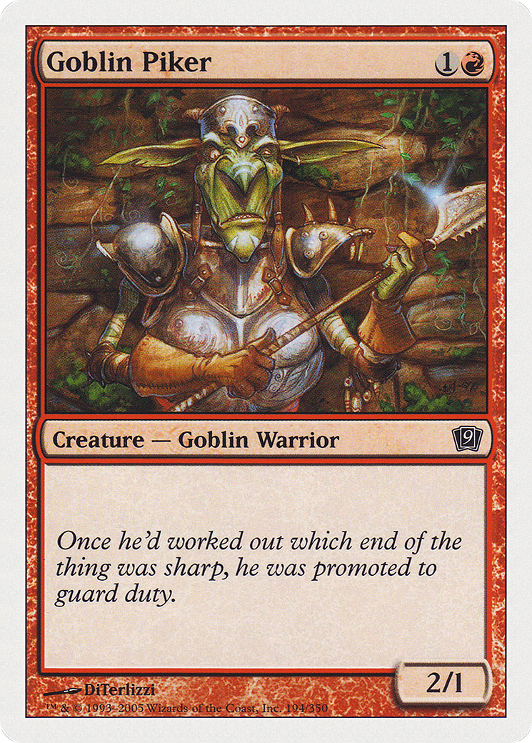 Goblin Piker (194) - Ninth Edition