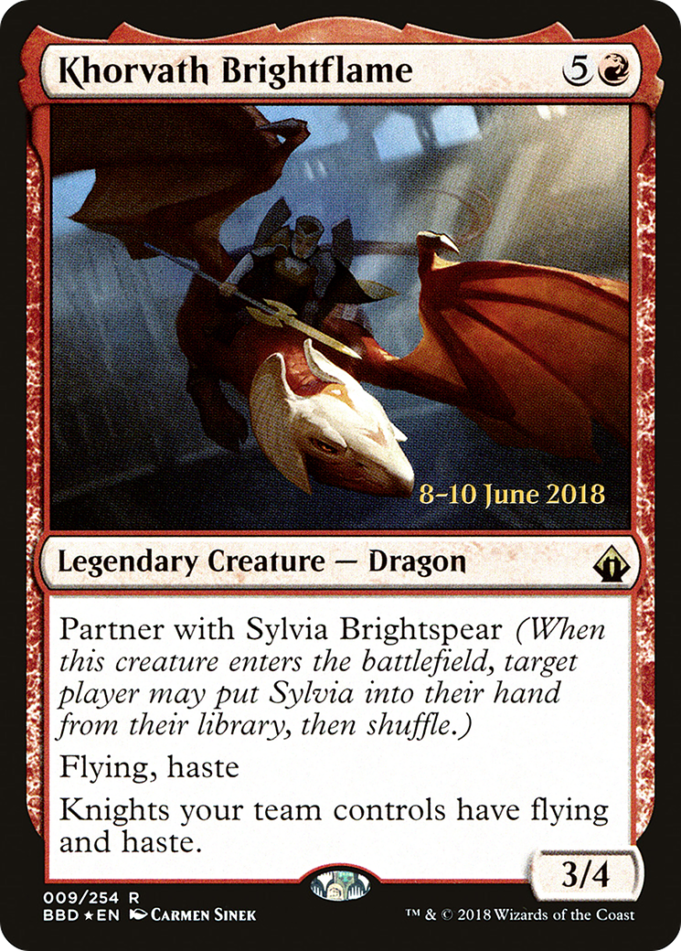 Khorvath Brightflame (09s) Foil - Battlebond Promos