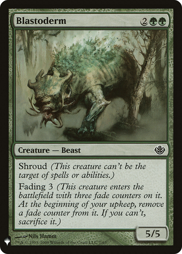 Blastoderm (DDD-7) - The List