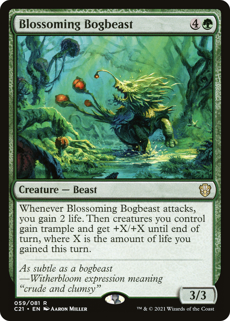 Blossoming Bogbeast (059) - Commander 2021
