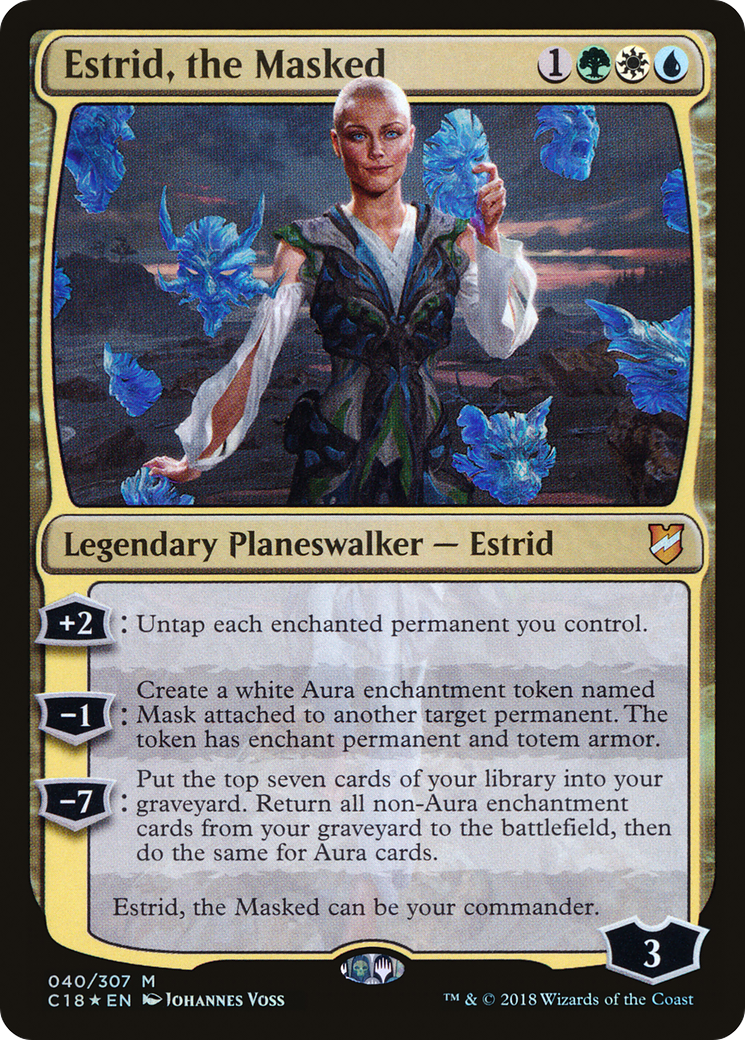 Estrid, the Masked (040) Foil - Commander 2018