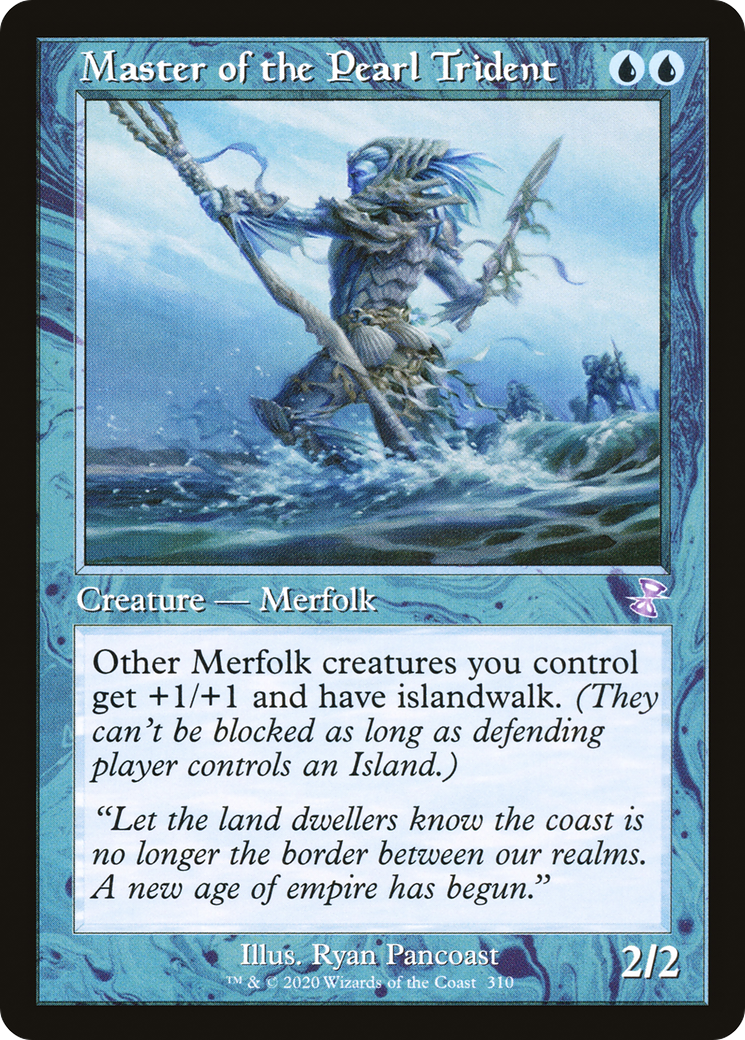 Master of the Pearl Trident (Retro) (310) Foil - Time Spiral Remastered