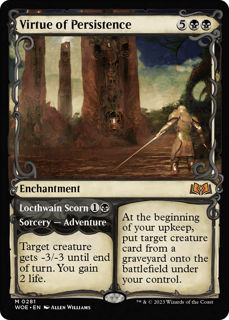 Virtue of Persistence (Showcase) (281) - Wilds of Eldraine