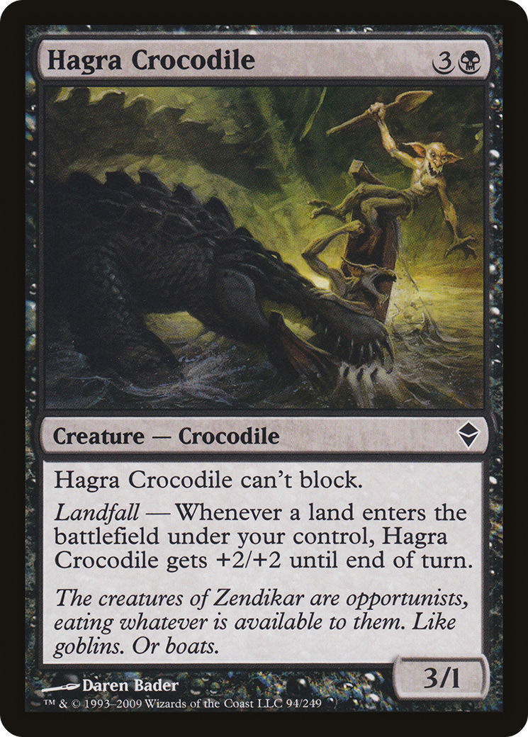 Hagra Crocodile (094) Foil - Zendikar