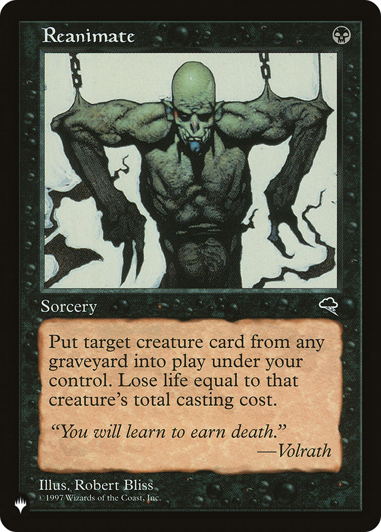 Reanimate (Retro) - The List