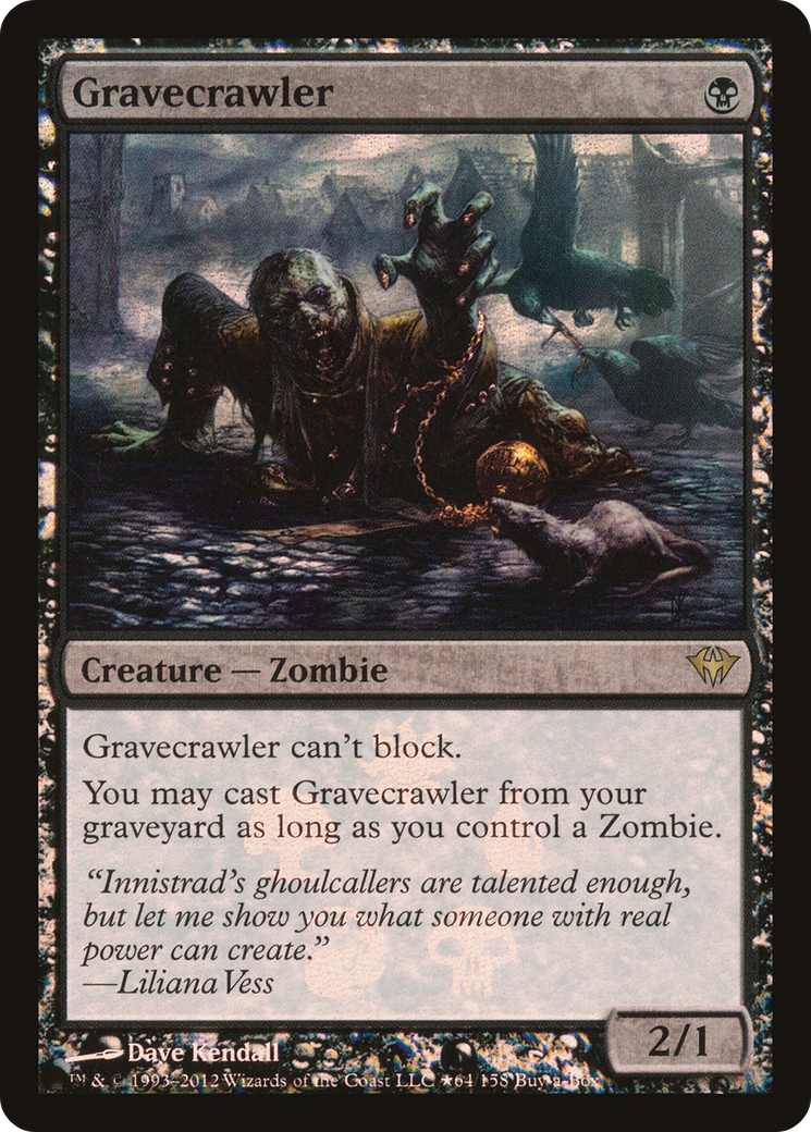Gravecrawler (064) Foil - Dark Ascension Promos