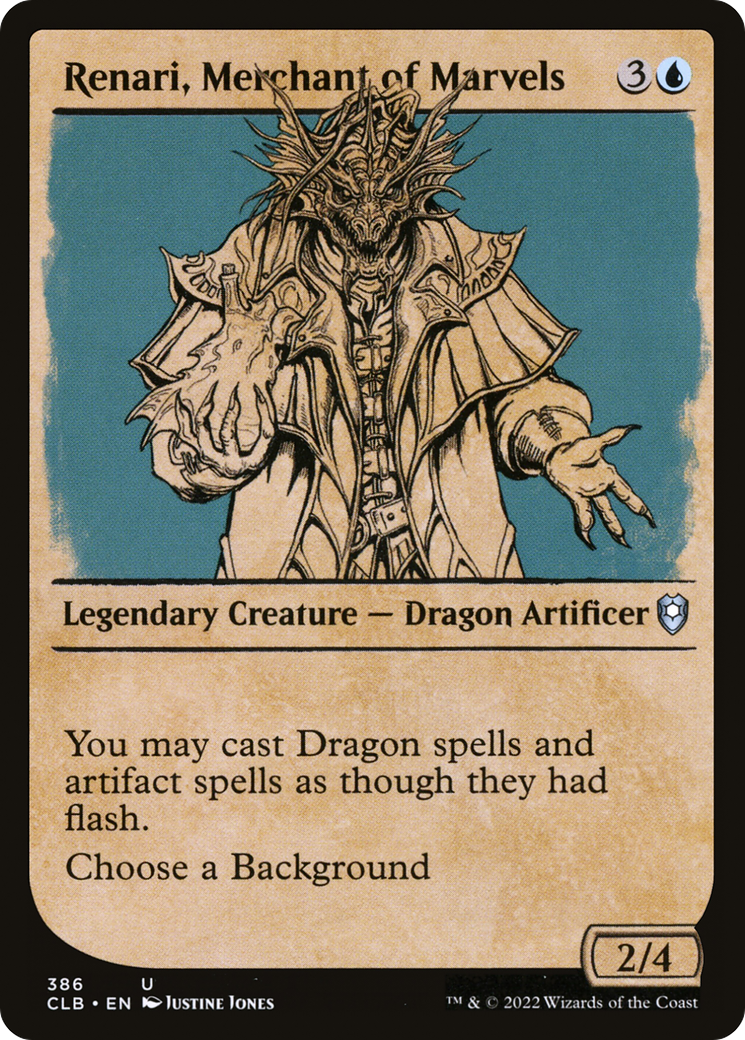 Renari, Merchant of Marvels (Showcase) (386) - Commander Legends: Battle for Baldur's Gate