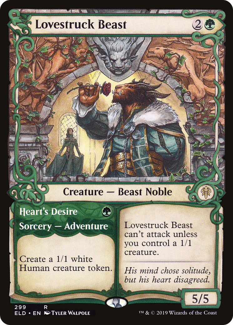 Lovestruck Beast (Showcase) (299) - Throne of Eldraine