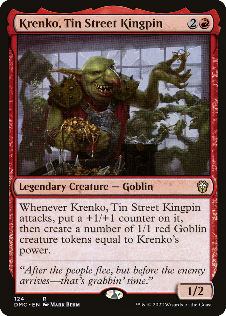 Krenko, Tin Street Kingpin (124) - Dominaria United Commander