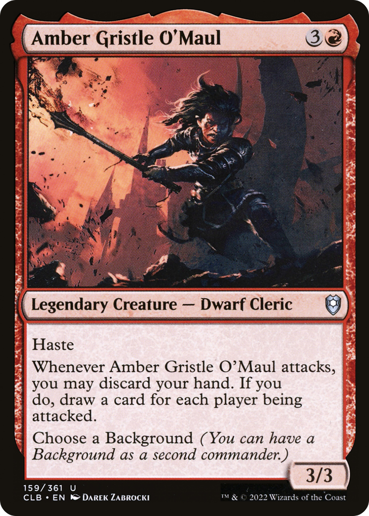 Amber Gristle O'Maul (159) Foil - Commander Legends: Battle for Baldur's Gate
