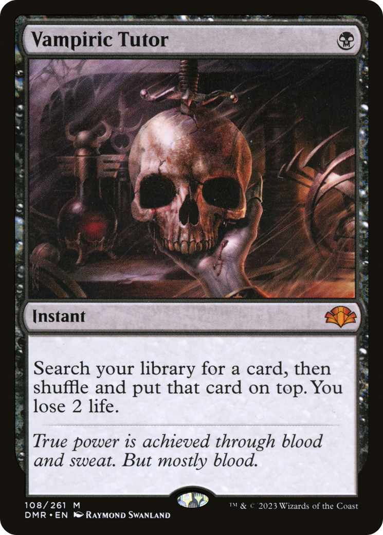 Vampiric Tutor (108) Foil - Dominaria Remastered