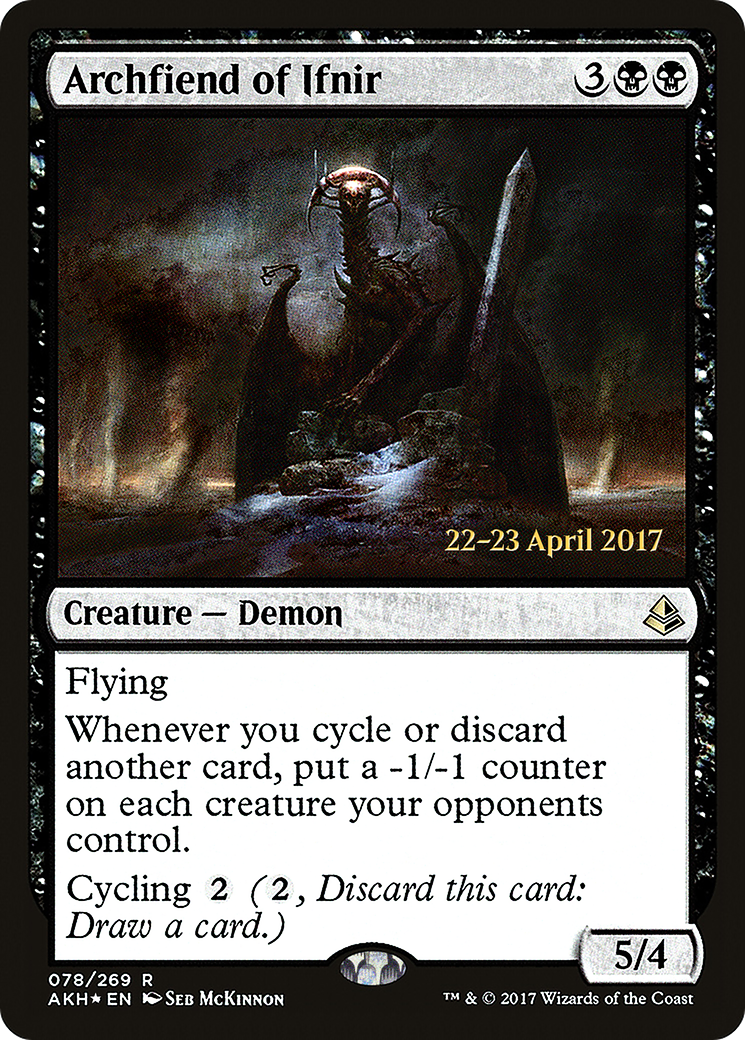 Archfiend of Ifnir (78s) Foil - Amonkhet Promos