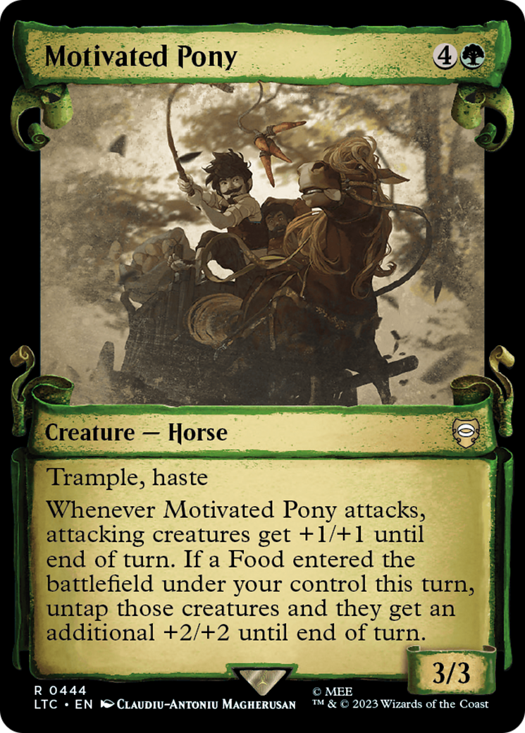 Motivated Pony (Showcase Scrolls) (Showcase) (444) Foil - Tales of Middle-earth Commander