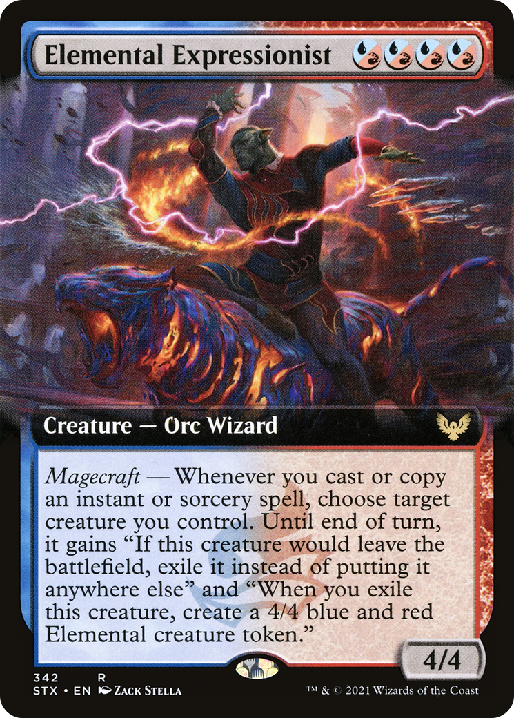 Elemental Expressionist (Extended Art) (342) Foil - Strixhaven: School of Mages
