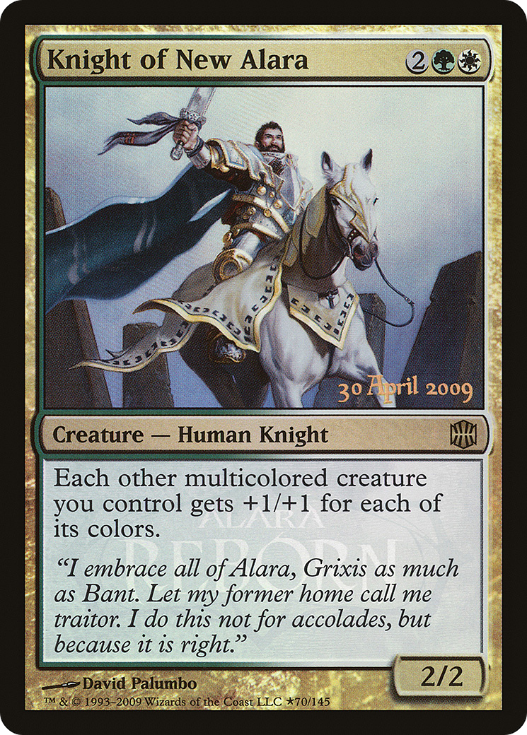 Knight of New Alara (70★) Foil - Alara Reborn Promos