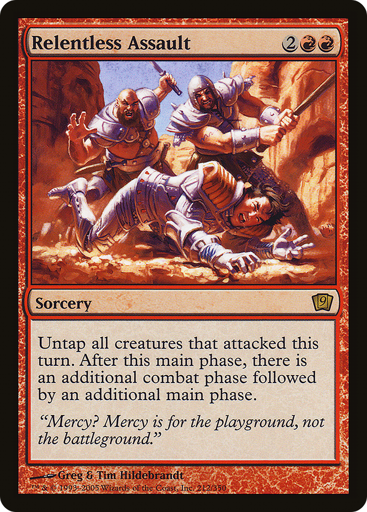 Relentless Assault (212) Foil - Ninth Edition