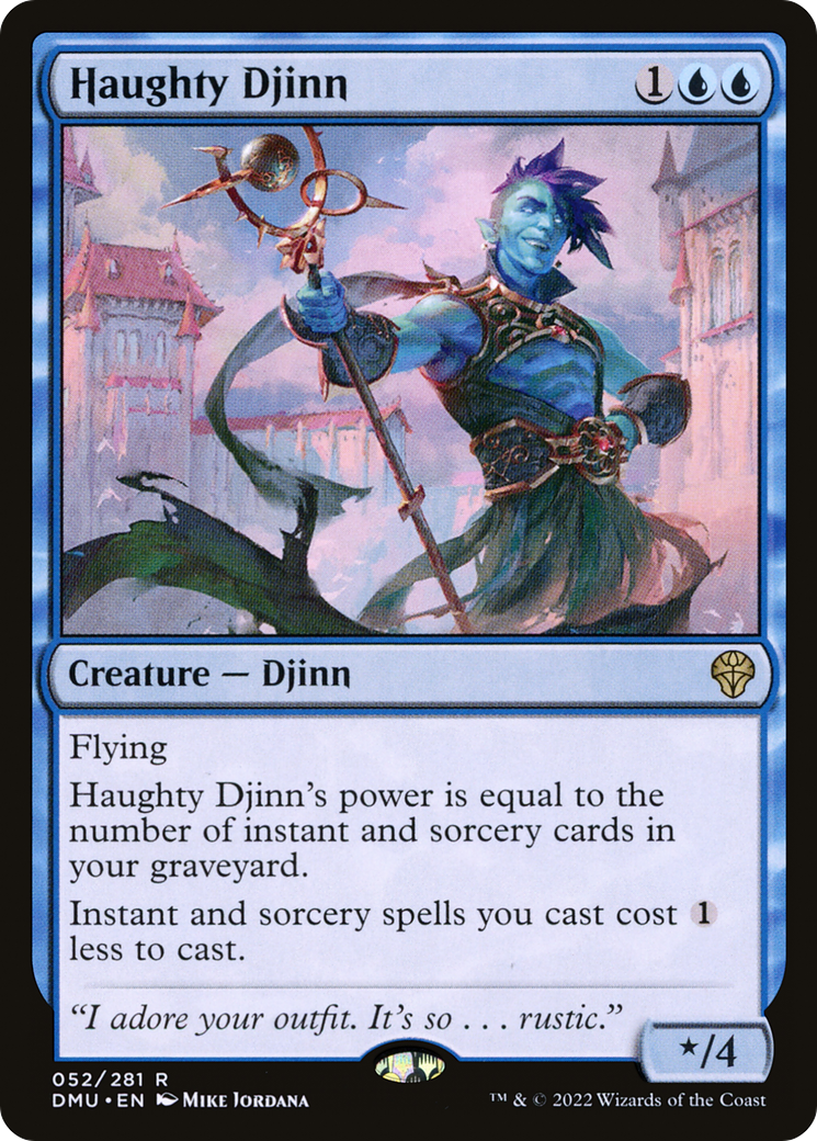 Haughty Djinn (052) Foil - Dominaria United
