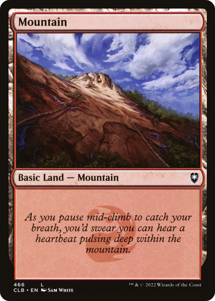 Mountain (466) Foil - Commander Legends: Battle for Baldur's Gate