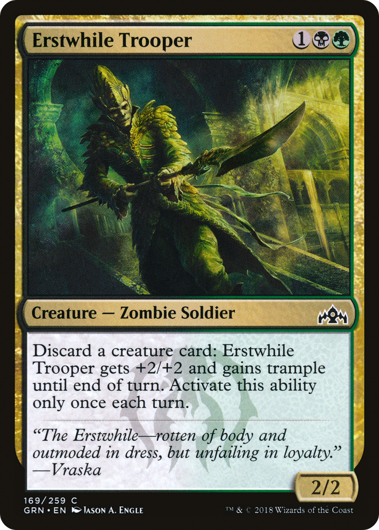Erstwhile Trooper (169) Foil - Guilds of Ravnica