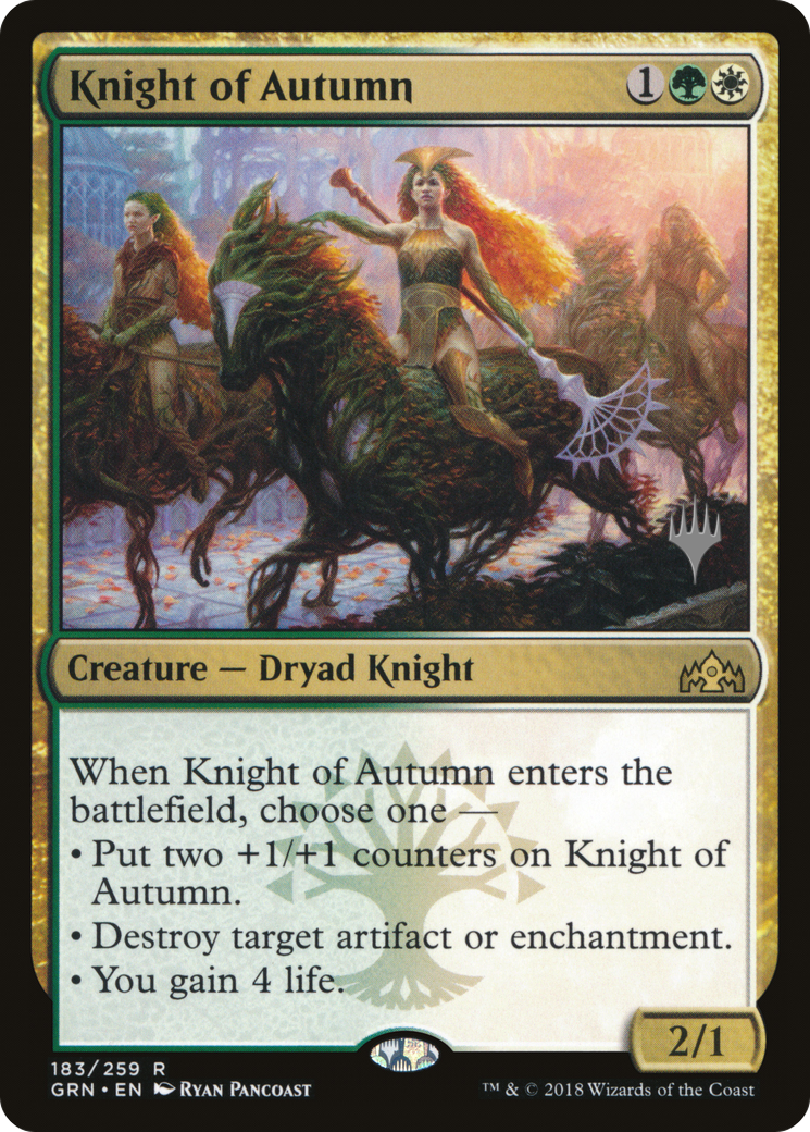 Knight of Autumn (183) - Guilds of Ravnica Promos