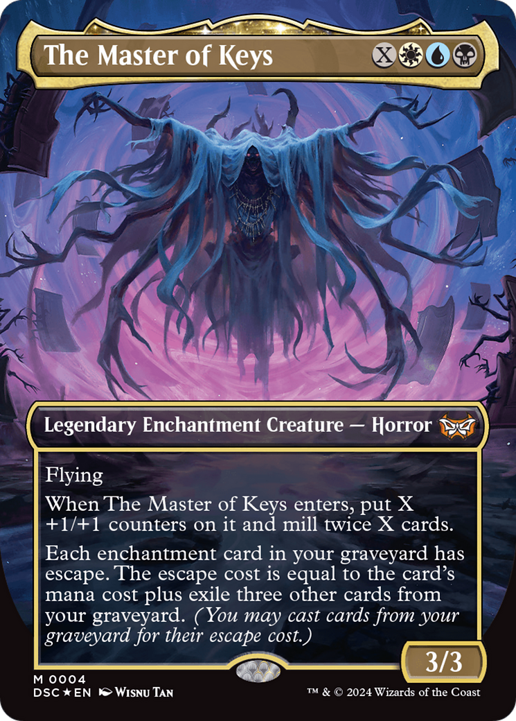 The Master of Keys (Borderless) (004) - Duskmourn: House of Horror Commander