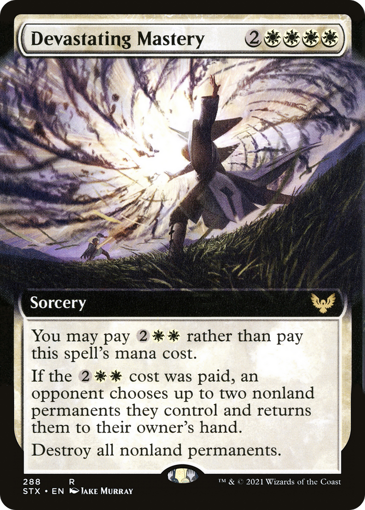 Devastating Mastery (Extended Art) (288) Foil - Strixhaven: School of Mages