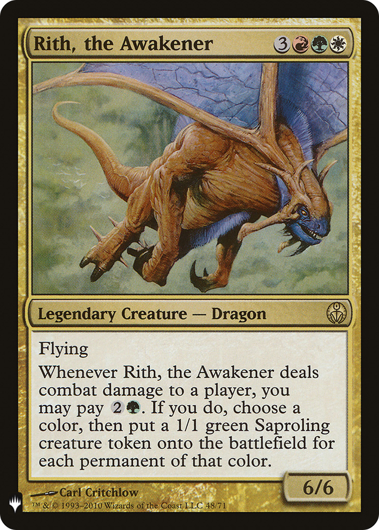 Rith, the Awakener (DDE-48) - The List