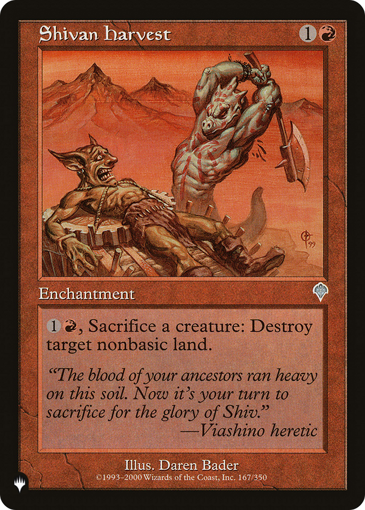Shivan Harvest (Retro) (INV-167) - The List