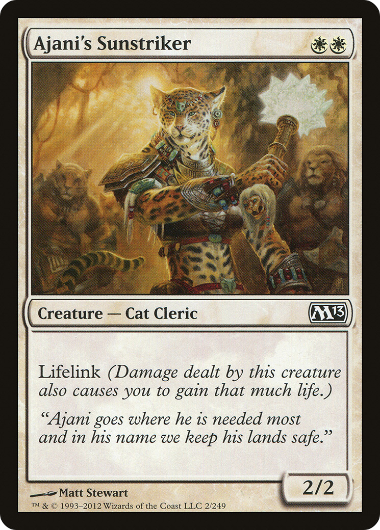 Ajani's Sunstriker (002) Foil - Magic 2013
