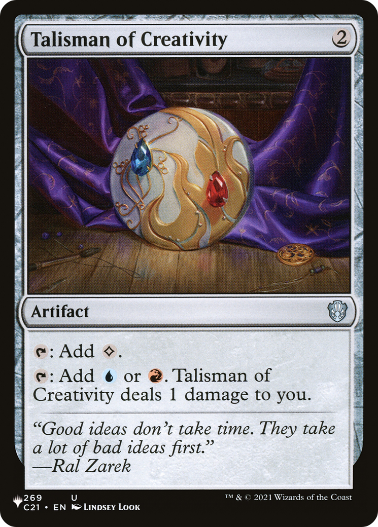 Talisman of Creativity (C21-269) - The List