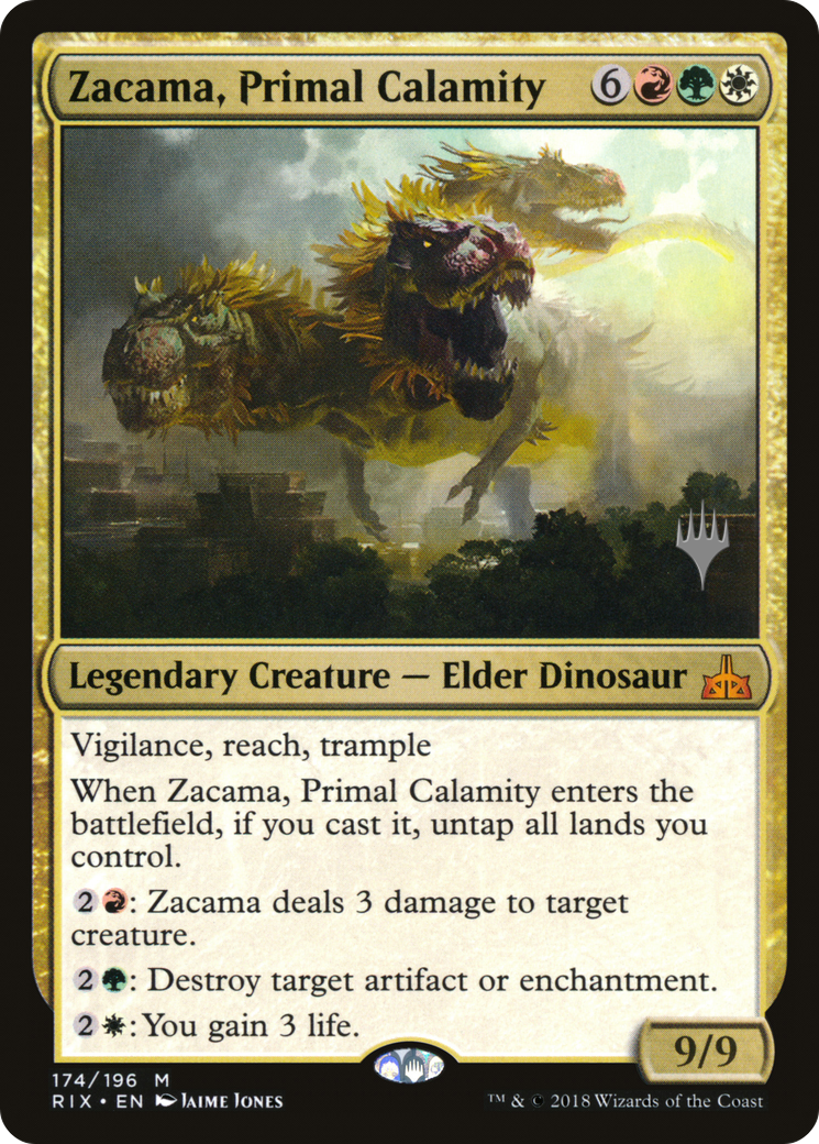 Zacama, Primal Calamity (174) Foil - Rivals of Ixalan Promos