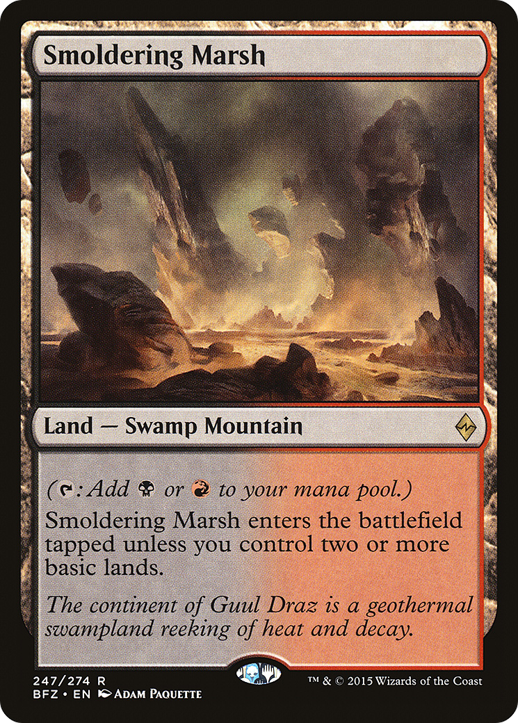 Smoldering Marsh (247) - Battle for Zendikar