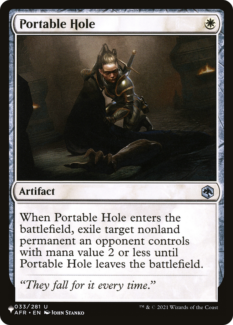Portable Hole (AFR-33) - The List