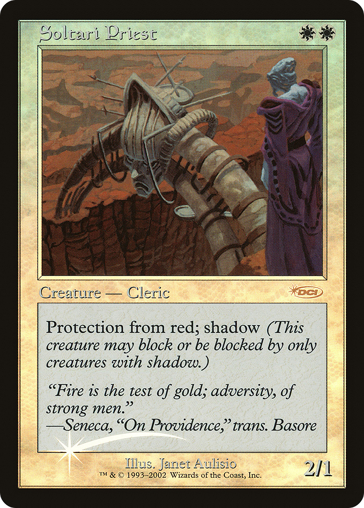 Soltari Priest (Retro) Foil - Friday Night Magic 2002