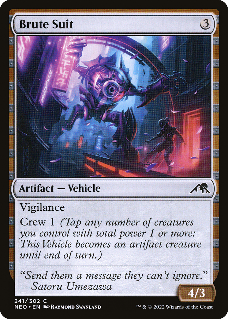 Brute Suit (241) Foil - Kamigawa: Neon Dynasty