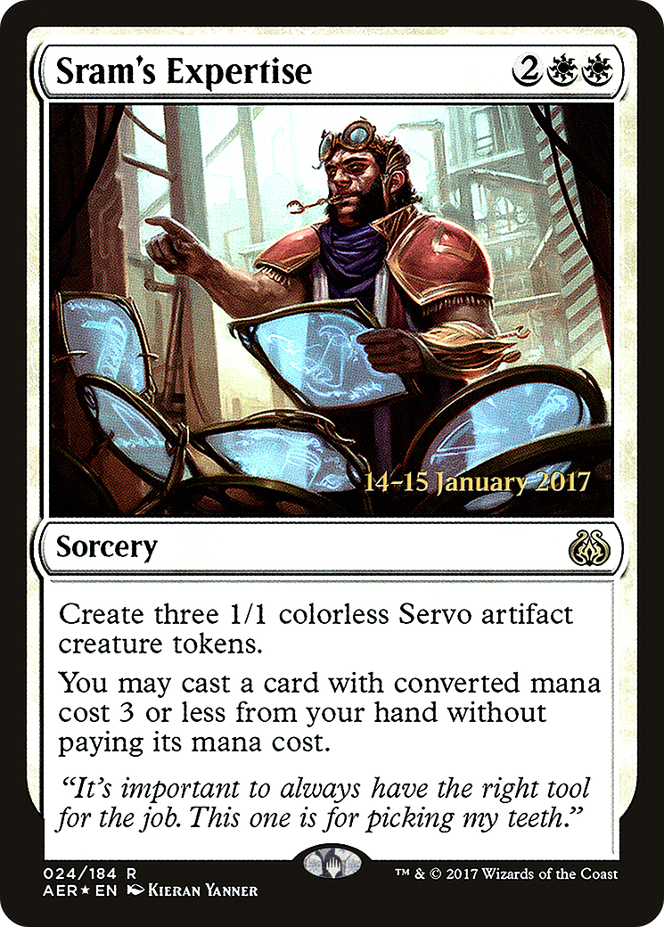 Sram's Expertise (24s) Foil - Aether Revolt Promos