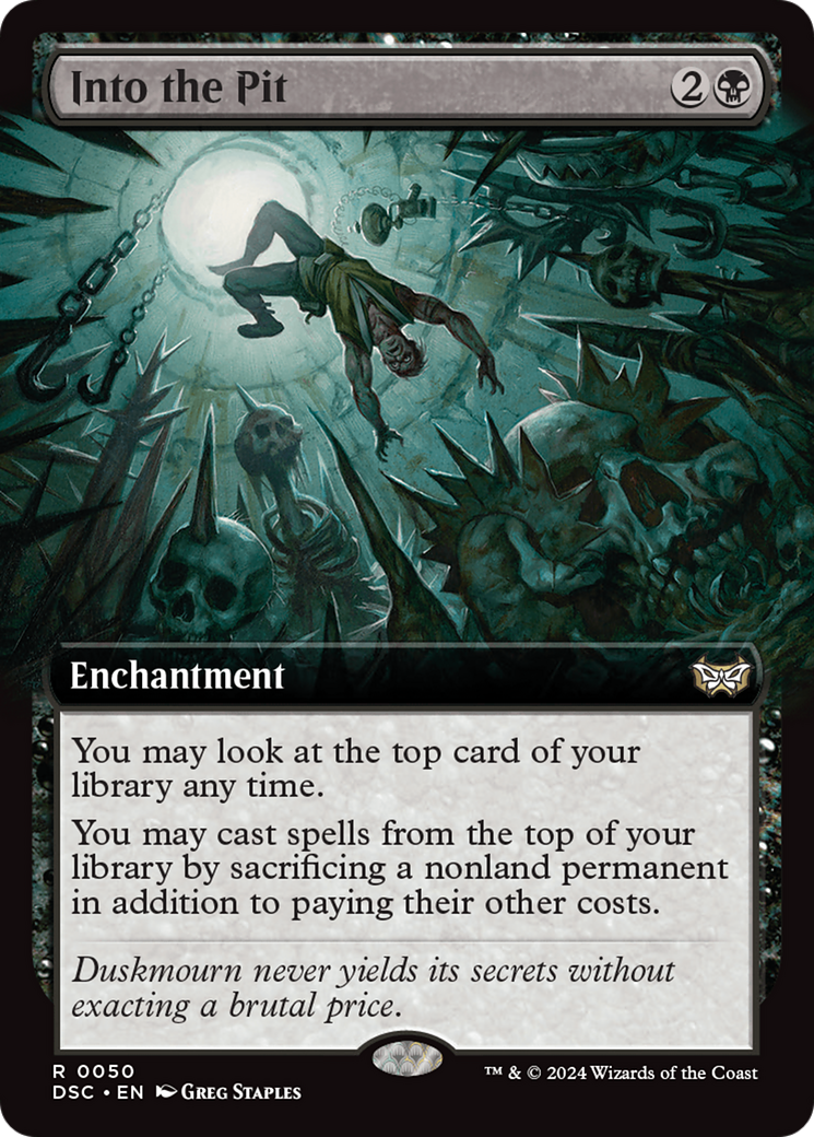Into the Pit (Extended Art) (050) - Duskmourn: House of Horror Commander