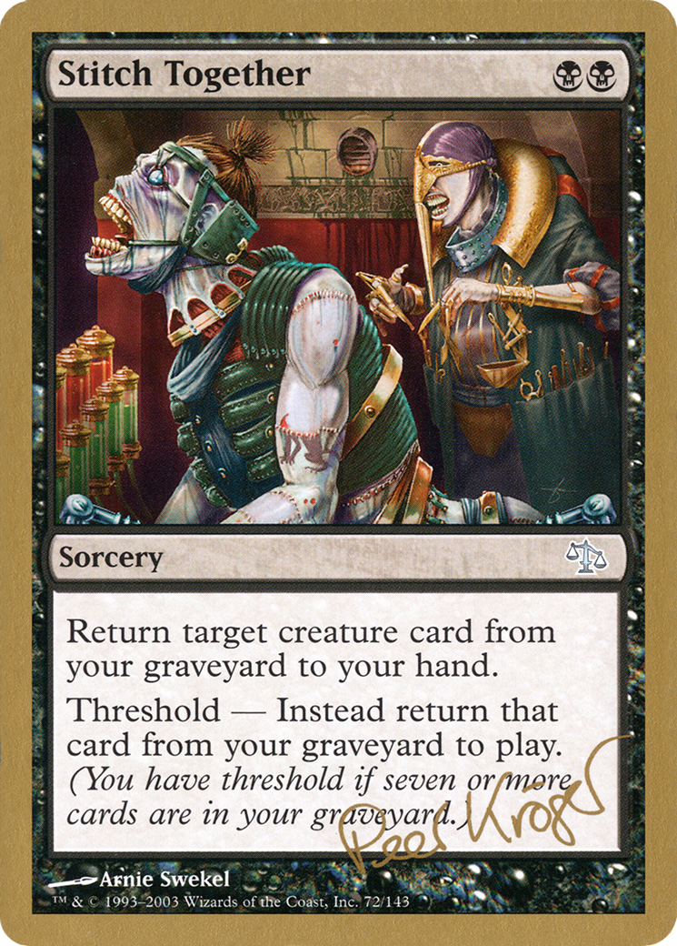 Stitch Together - 2003 Peer Kroger (JUD) - World Championship Decks 2003
