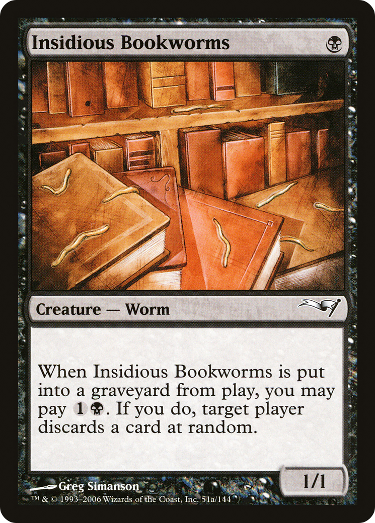 Insidious Bookworms (51a) - Coldsnap Theme Decks