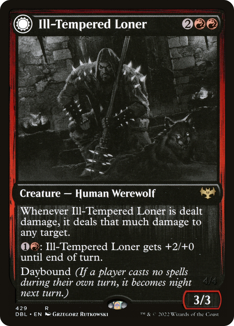 Ill-Tempered Loner // Howlpack Avenger (429) - Innistrad: Double Feature