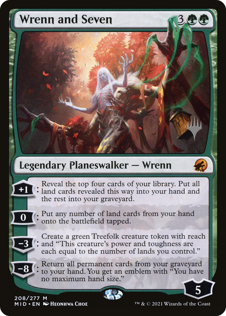 Wrenn and Seven (208) Foil - Innistrad: Midnight Hunt Promos
