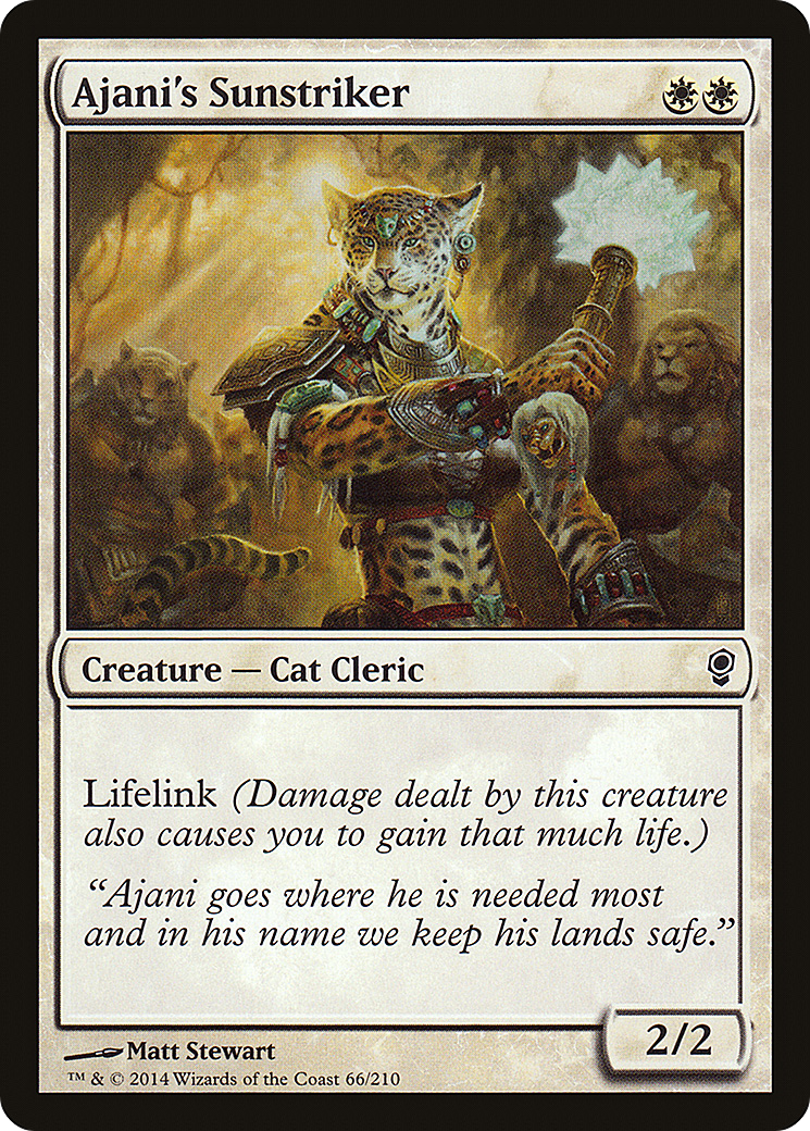 Ajani's Sunstriker (066) Foil - Conspiracy