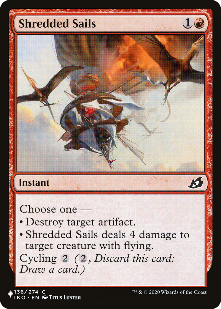 Shredded Sails (IKO-136) - The List