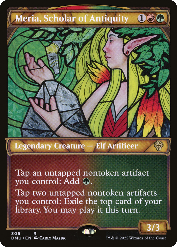 Meria, Scholar of Antiquity (Showcase) (305) - Dominaria United