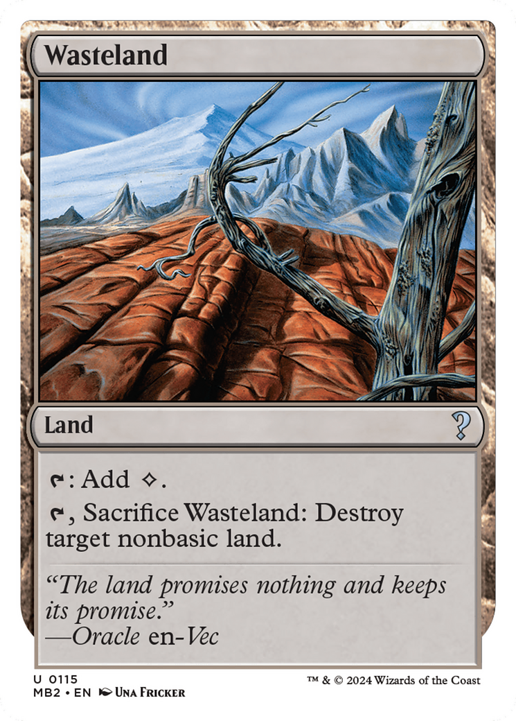 Wasteland (White Border) (115) - Mystery Booster 2