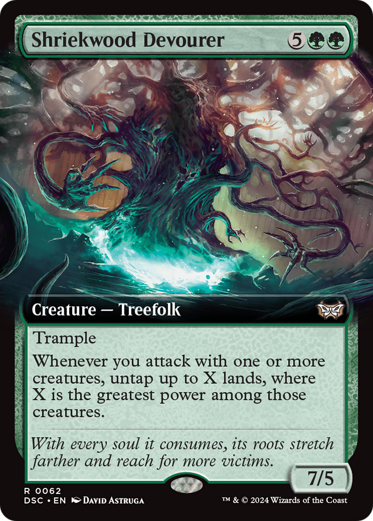 Shriekwood Devourer (Extended Art) (062) - Duskmourn: House of Horror Commander
