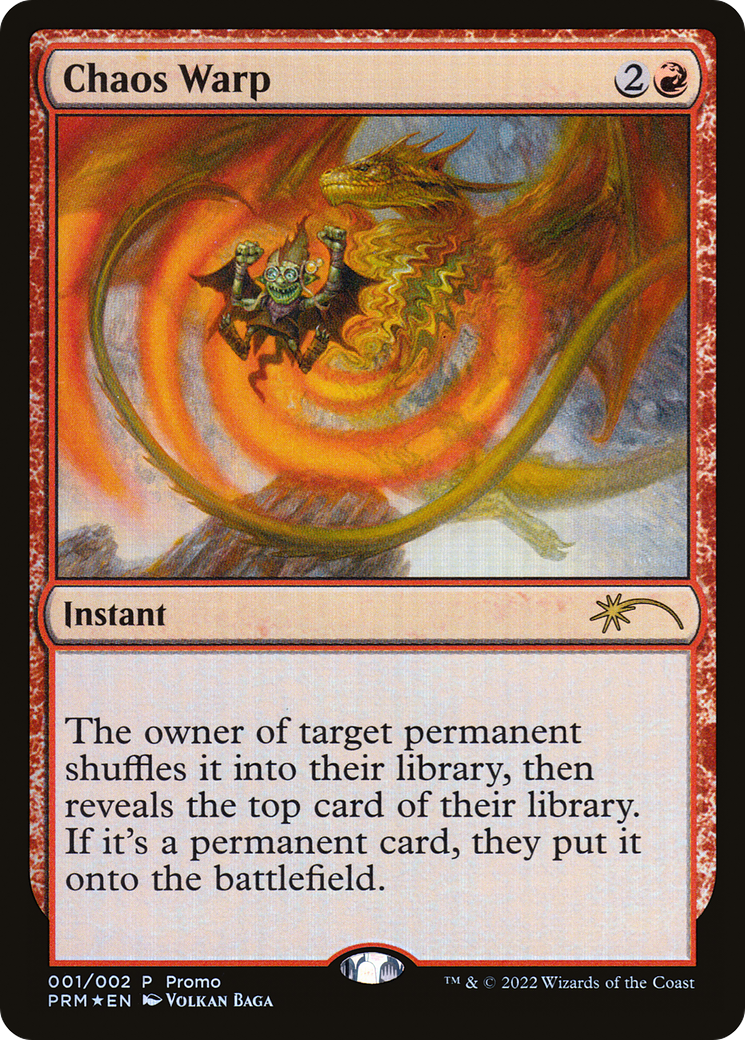 Chaos Warp (001) Foil - Wizards Play Network 2024