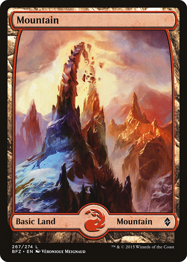 Mountain – Full Art (267) - Battle for Zendikar