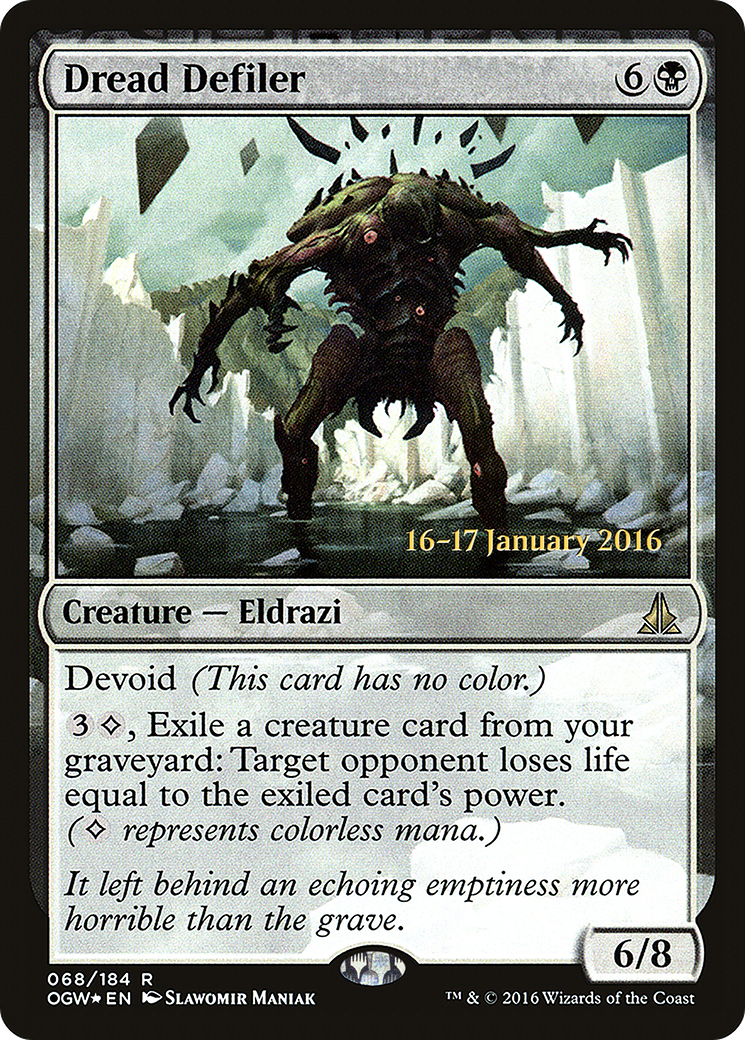 Dread Defiler (68s) Foil - Oath of the Gatewatch Promos