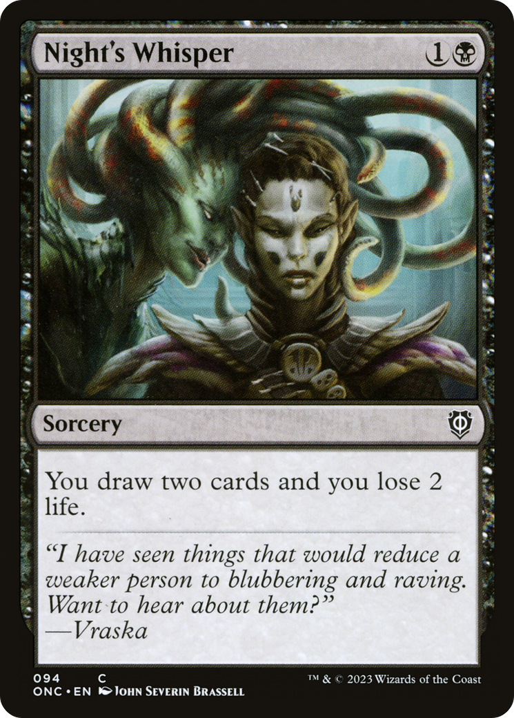 Night's Whisper (094) - Phyrexia: All Will Be One Commander